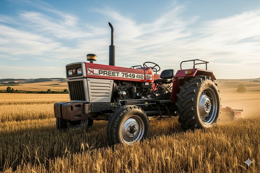 प्रीत 7549 4WD ट्रैक्टर: भारतीय किसानों के लिए दमदार और भरोसेमंद साथी